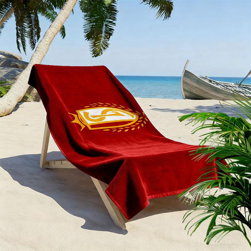 Standard Liege Print Beach Towel, Large Soft Quick Dry Towel for Beach Camping Swimming