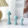 Cute Mushroom Silicone Candle Mold Plant Shape Handmade DIY Aromatherapy Resin Plaster Art Ornaments Baking Mold Home Decor