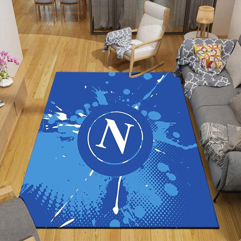 SSC Napoli2 Flannel Pattern Square Carpet,Area Rug,Carpet Rug for Living Room Bedroom Sofa Playroom Decor,Non-slip Floor Mat
