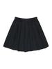 TUOMIO Midi Pleats Ribbon Culotte Pants [Black]