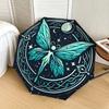 1pc Enchanted Celestial Butterfly Mandala Umbrella with Plastic Handle,Suitable for All Seasons Home Travel Outdoor UmbrellaDD998