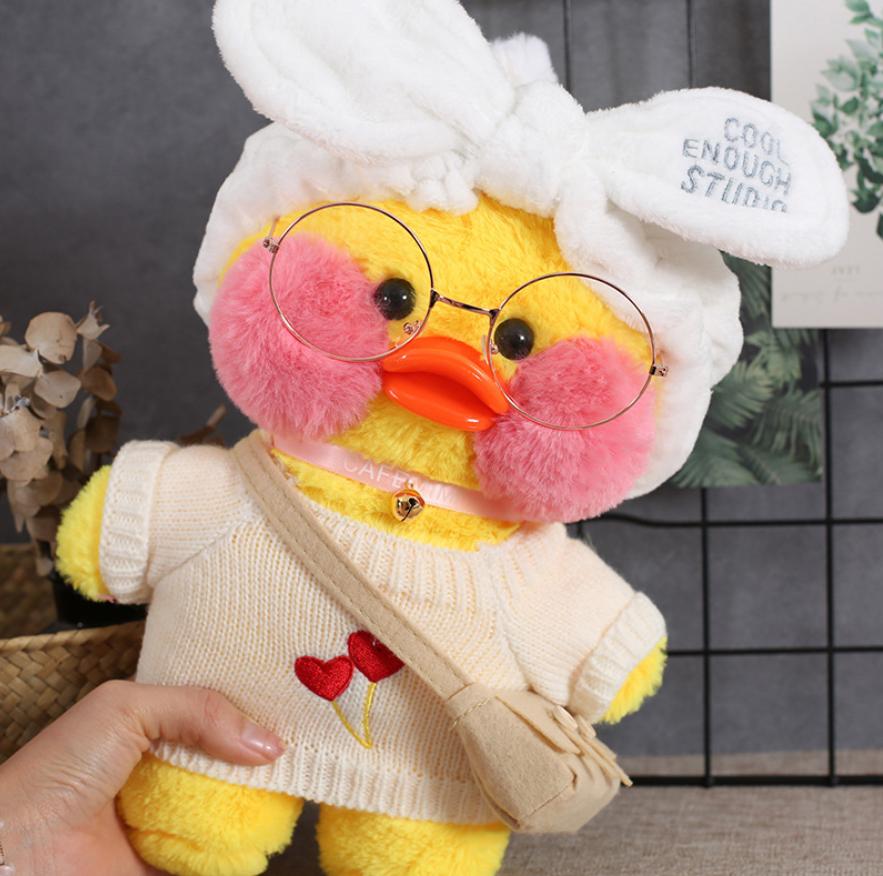 30cm Cute Lalafanfan Stuffed Soft Doll Plush Toy Kawaii Aminal Toys Girl Dressing Wearing Clothes Birthday Gifts