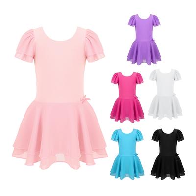 Meninas vestido de balé crianças roupas de dança crianças vestidos de balé dança collant menina dancewear