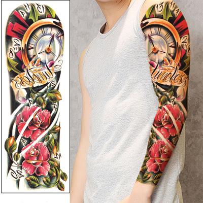 Vollen Arm Wasserdichte Männer Arm Temporäre S Aufkleber Gefälschte Tatoo Heiße 3D Kunst Wasserdicht