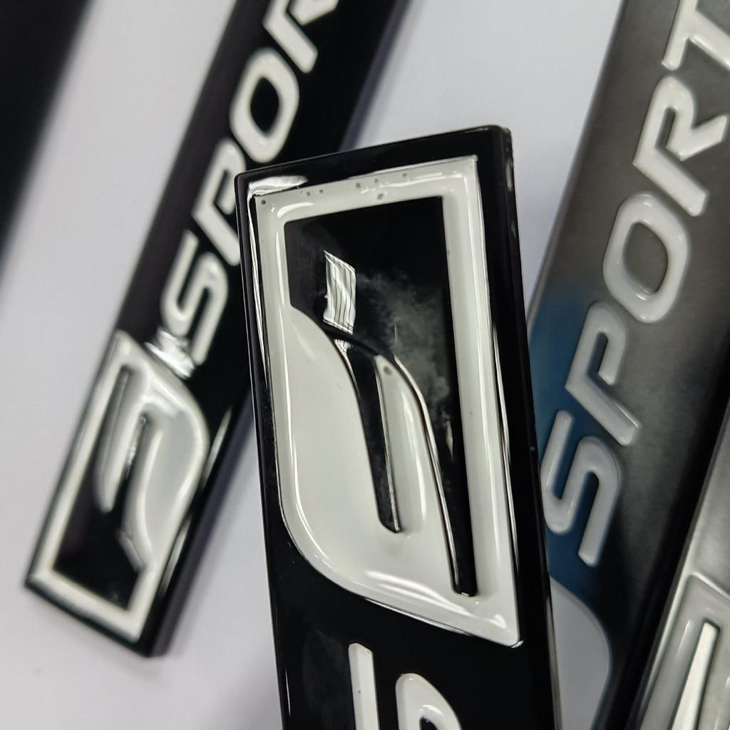 Lexus F-SPORT Metal Car Sticker: Long Square Fender Emblem