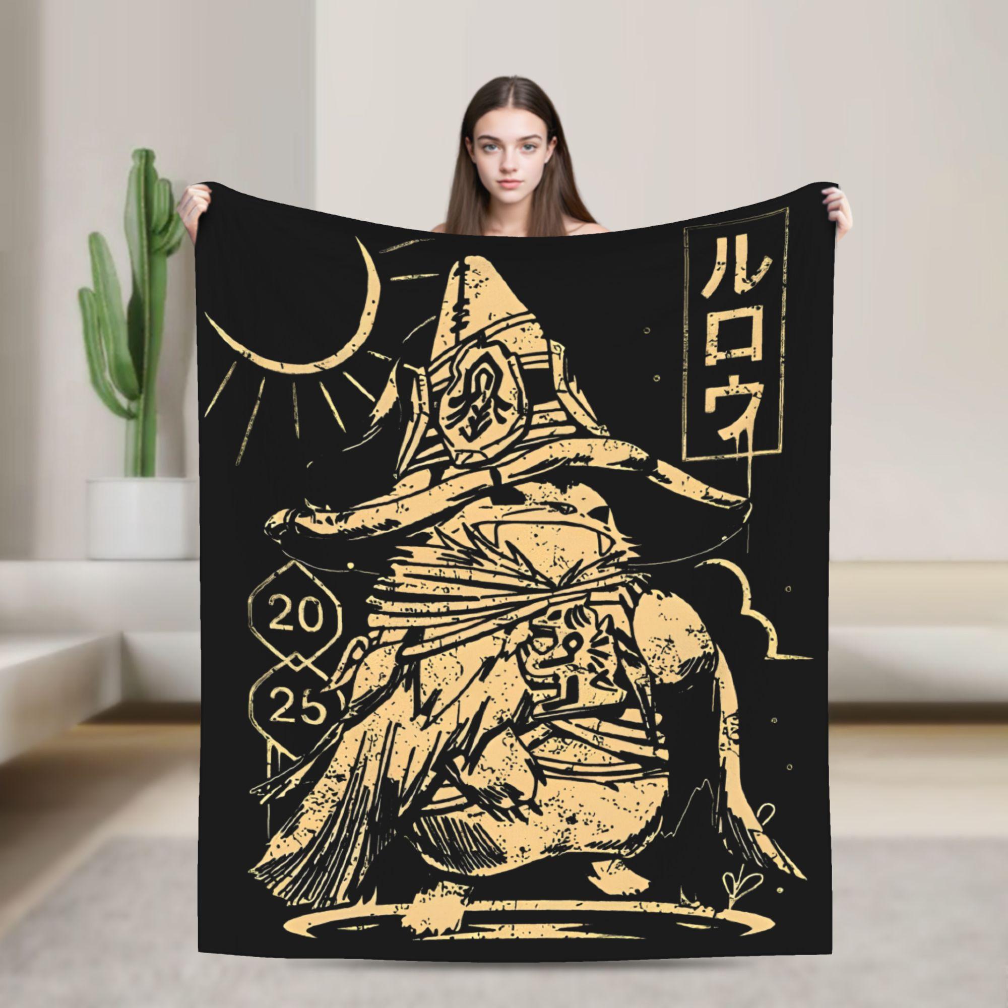 

Monster Hunter Wilds Seikret Flannel Throw Fashion Blanket Game Gaming for Couch Knitted Fashion Blanket Car Lightweight Multi-function 75x90cm