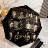 Famous German Rock Heavy Metal Band Rammstein Till Lindemann Umbrella, a Portable Iron Travel and Camping Essential Umbrella H5