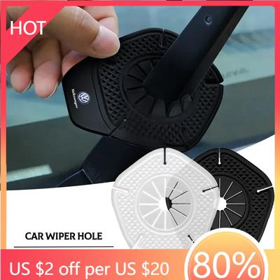 Auto Ruitenwisser Gat Siliconen Beschermhoes Stofdichte Mouw Voor Volkswagen B6 B7 B5 Golf Polo Tiguan EOS Scirocco Jetta