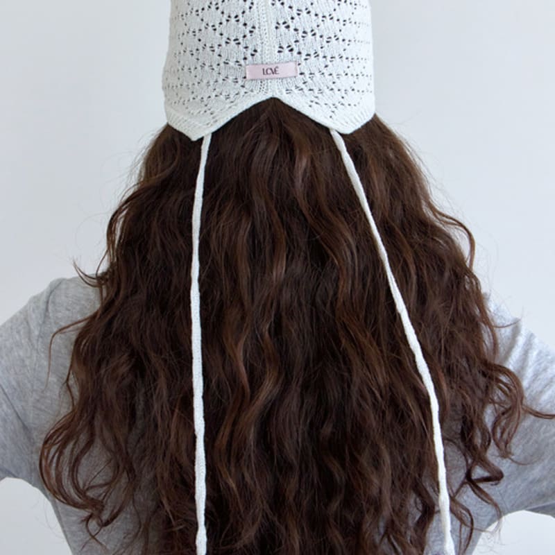 

LCVE CROCHET KNIT BEANIE_IVORY IVORY_FREE