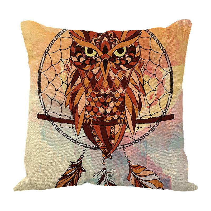 Dreamcatcher Printed Bay Window Decoration Pillow Case Car Waist Pad Pillow Sofa