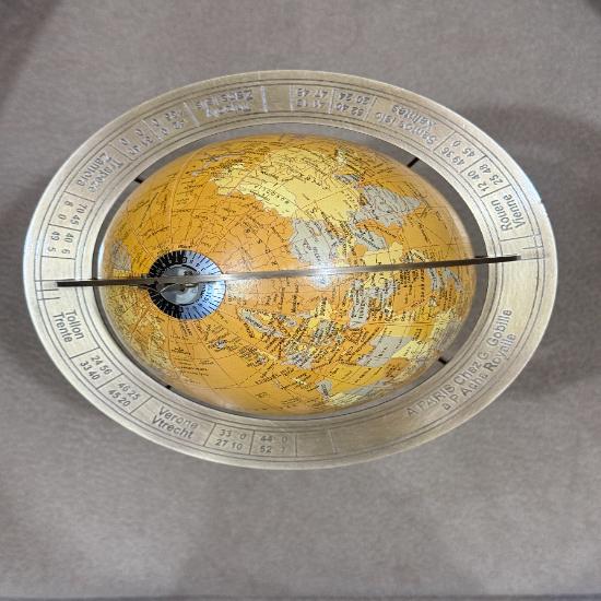 11" Large Handmade Solid Brass Armillary Sphere Globe – Nautical Tabletop Decor, Marine World Globe, Vintage Office & Home Gift