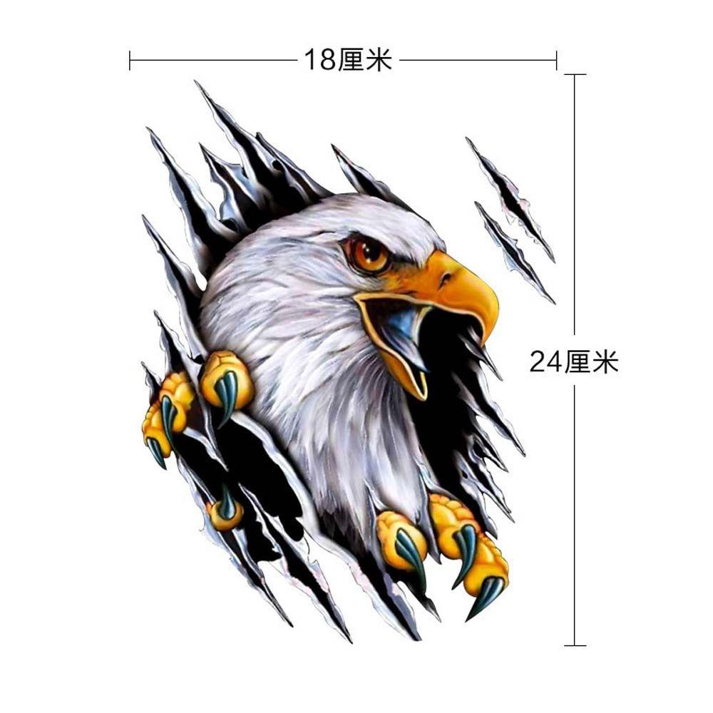 Styling Accessories Motorcycle Decal Eagle Car Sticker Car Body Decoration 3D Simulation Sticker