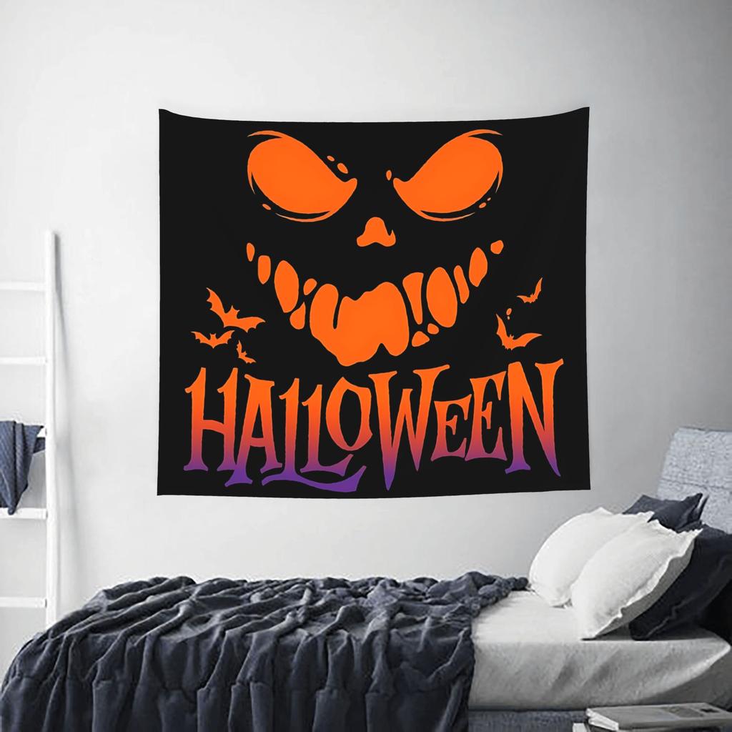 Halloween Print Ghost Hand Pumpkin Night Tapestry Room decoration Home Decoration Tapestry Decor Accessories Cute Room Decor