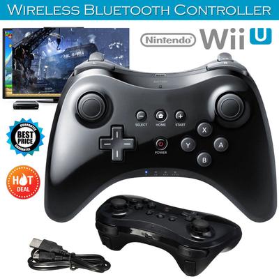 Wireless Classic Pro Controller Joystick Gamepad for Nintend Wii U Pro with USB Cable