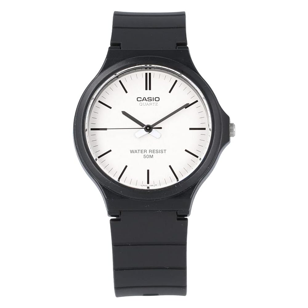 Casio Standard Analogue Men s Watch MW-240-7E Black White Casual Design