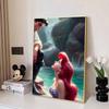 Disney Diamond Painting Little Mermaid Illustration 5D DIY Full Round Diamond Mosaic Cartoon Embroidery Art Painting Home Decoration