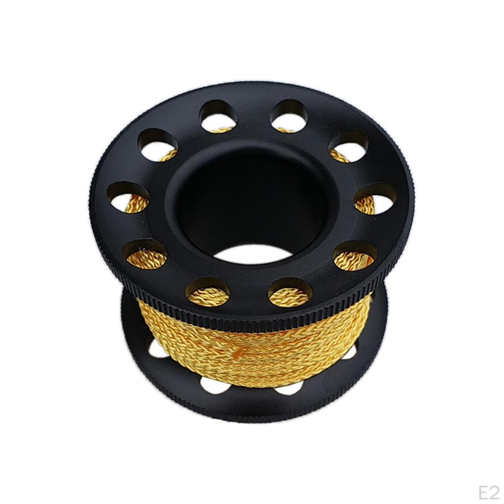 Scuba Diving Reel Snorkeling Safety Handle Spool Gray
