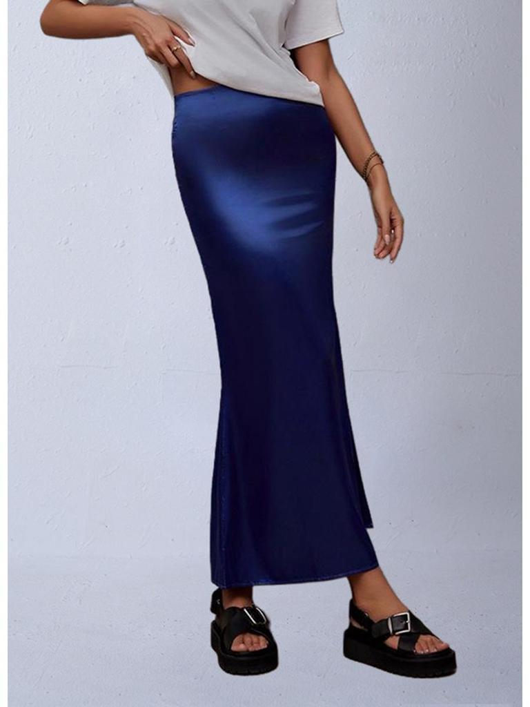 Satin Midi Mermaid Skirt - New Autumn Colors