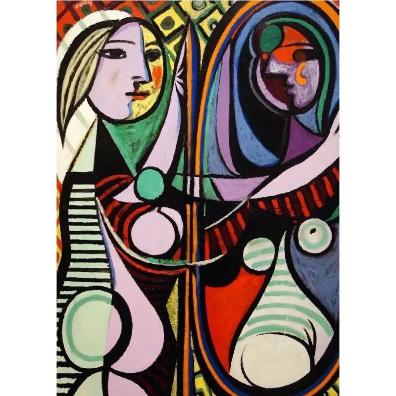 Vintage Abstract Pablo Picasso Classic Artwork Poster Canvas Painting Wall Art for Modern Museum Gallery Living Room Home Decor