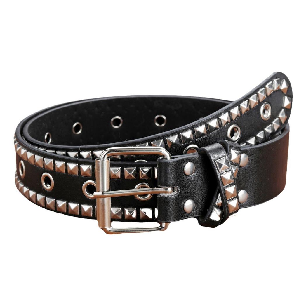 Rivet Belt Belt Women'S Jeans Pin Buckle Belt Universal Blue Decorative Batch