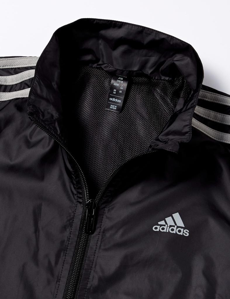 Adidas Essentials Woven Tracksuit Gray Heather Solid Gray Size 130 Kids' 3-Stripes Set, ECN98, Black/Medium (HR6335),