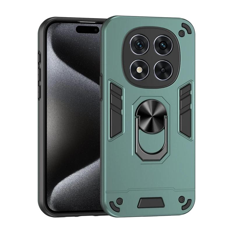 For Mi Poco X6 X7 Pro 5G Case Shockproof Armor Magnetic Holder Ring Case For Xiaomi Mi POCO C75 C61 F6 Lens Protect Cover