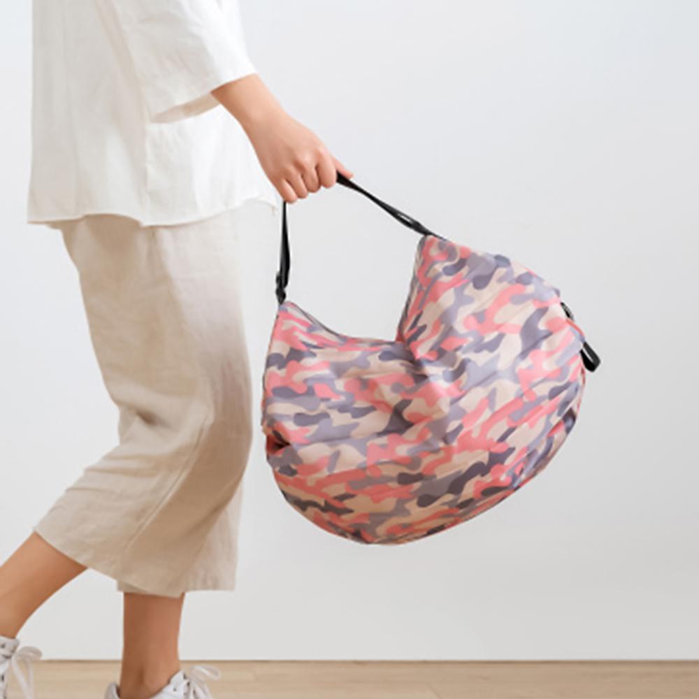 Folding eco-friendly shopping bag, travel large messenger bag, portable thick extra-large grocery bag, supermarket reusable bag