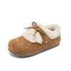 New Winter Trendy Children Snow Shoes Suede Leather Lazy Loafers Boots Shoes Girl Fashion Plush Leisure Platform Sneakers I10026