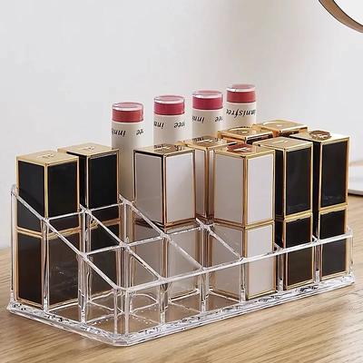 9/24/36/40 Grids Make-Up Organizer Box Transparent Make-Up Schmuck Halter Home Badezimmer Schreibtisch Lippenstift Lagerung Boxen Zubehör