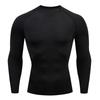 2026 Men Compression Running T-shirt Fitness Tight Long Sleeve Sport Shirts Training Jogging Tops Gym Sportswear Dry Fit Rashgard