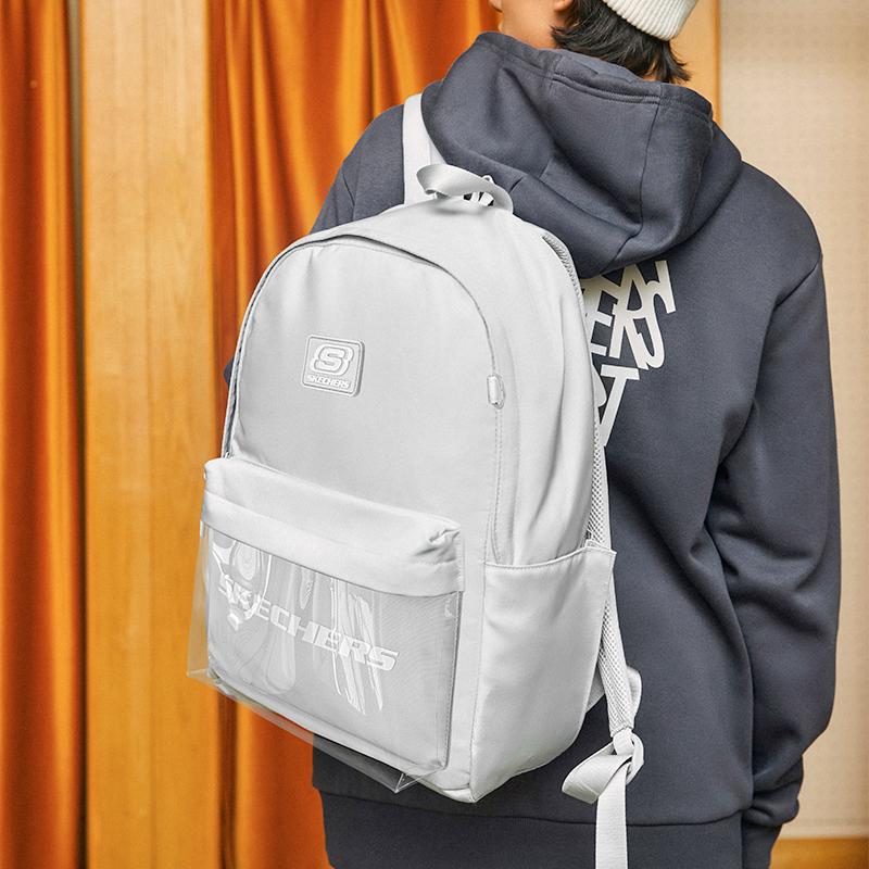 Skechers Transparent Anime Polyester Pain Bag Regular Couple Unisex Bags Blue Gray Red L325K087-03GB