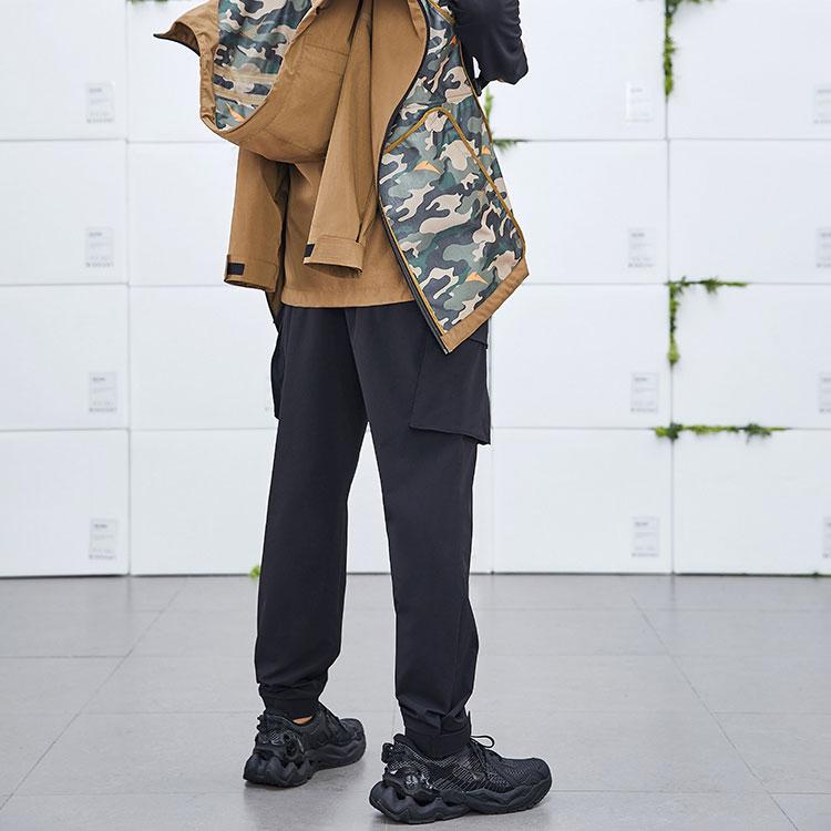 Mizuno Migrant Solid Color Mid Waist Loose Fit Multi Pocket Comfortable Casual Work Pants Men pants Black D2CF21M1-09