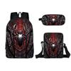 Flat Spider Pattern Schoolbags Cartoon Printed Children's Backpack Large Capacity Pencil Case Boys Girls Elementary School Students' Backpacks