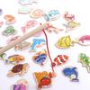 Marine Life Cognition Wooden Fshing Game Busy Board Fishing Toys Fish Rod Toys Fshing Game Toys