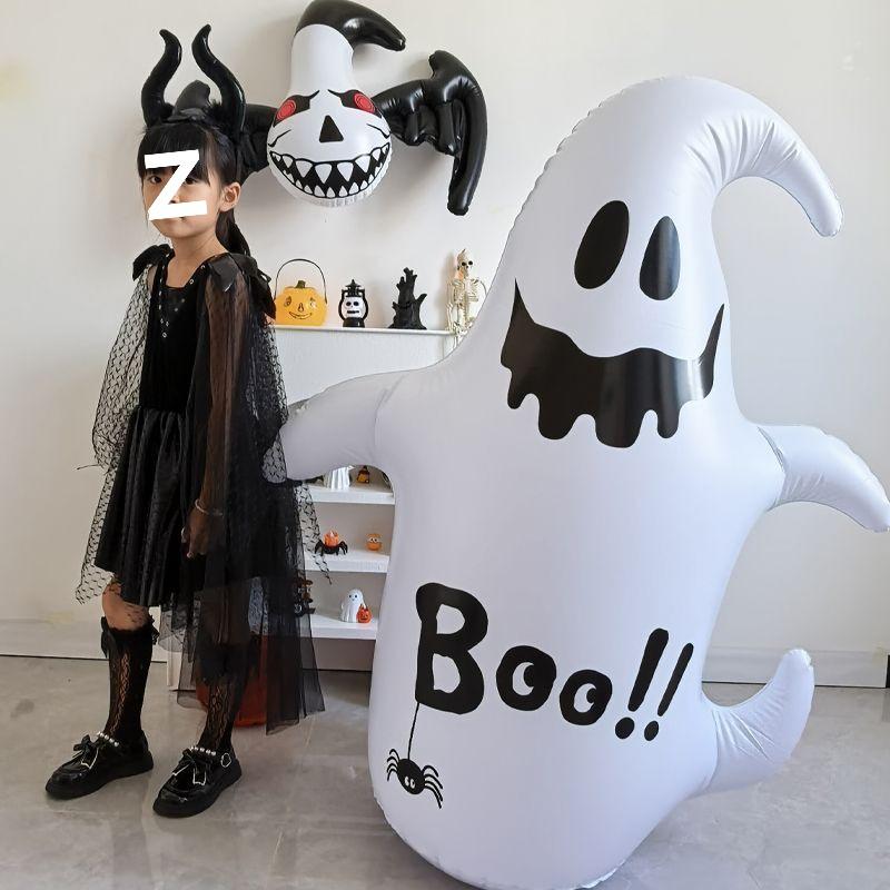 Halloween Pumpkin Ghost Inflatable Lantern for Decor & Costumes