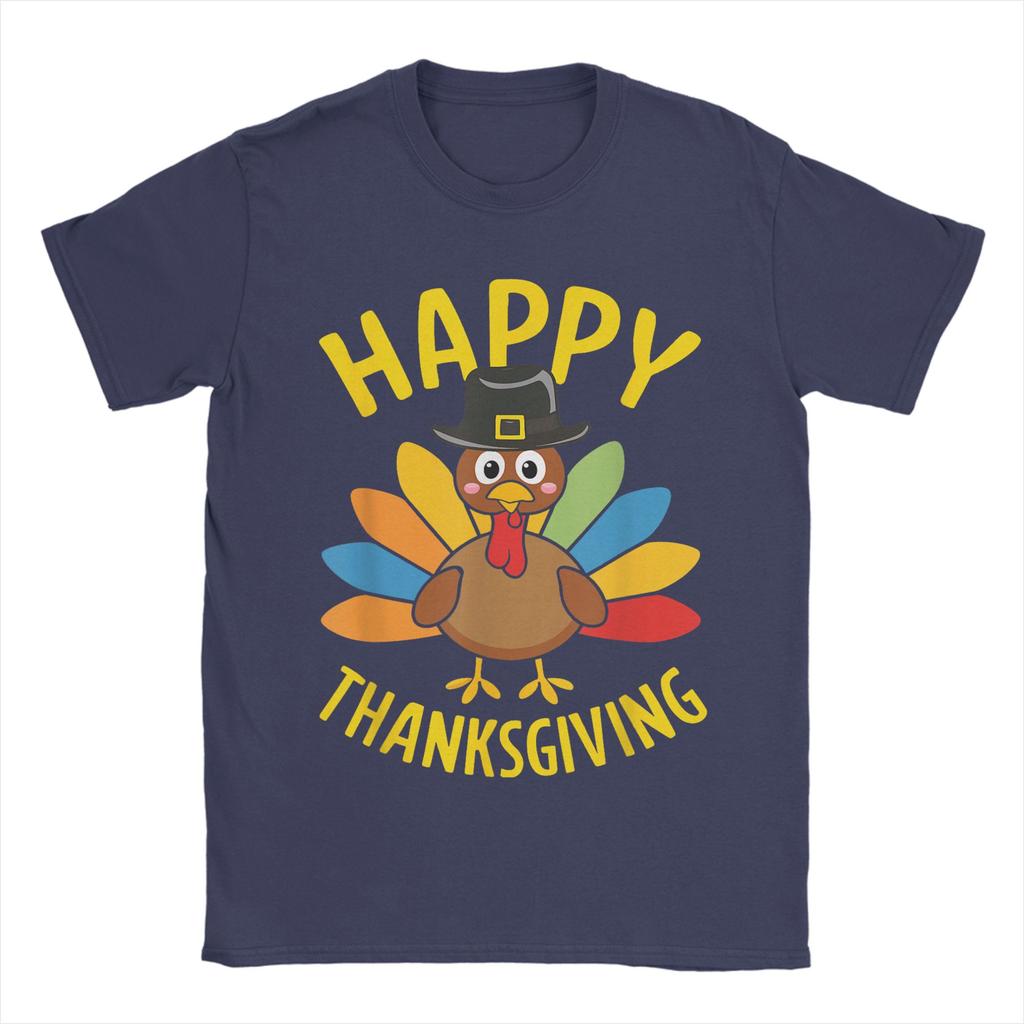 Streetwear TShirt Happy Thanksgiving Family Turkey Day Cotton T Shirts  Tee Shirt for Adult Summer Y2K Short Sleeve Top Tees