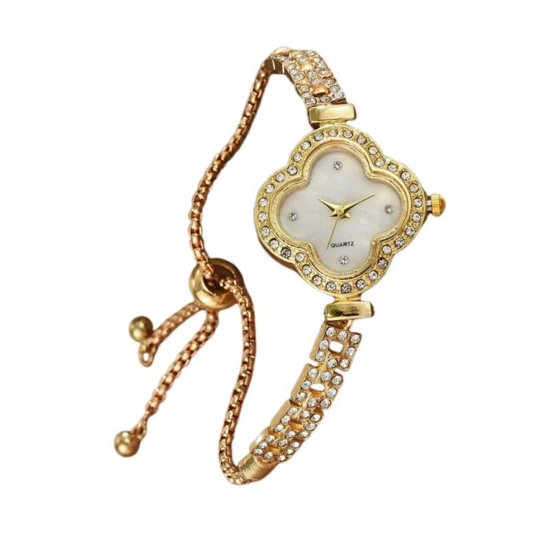 Four-leaf Clover Bracelet Watch Women's Diamond-encrusted Light Luxury Niche High-end Temperament Exquisite Women's Bracelet Women's Watch