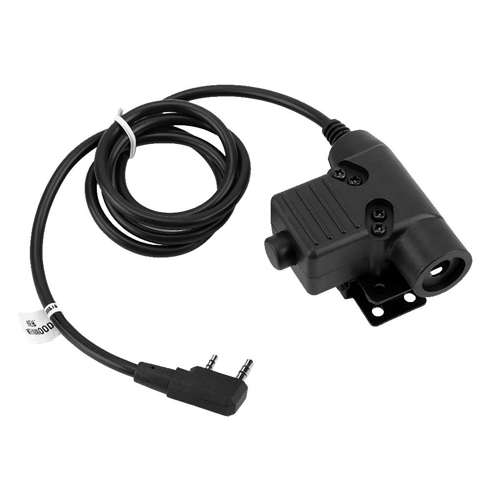 Military Cable Plug Adapter Walkie Talkie Microphone Headset Headphone Earphone