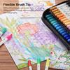 Shuttle Art Brush Pen Watercolor Brush 70 Color Set with 1 Coloring Book Marker Pen Watercolor Pen Twin Marker Brush Pen Fine Point Pen Waterproof