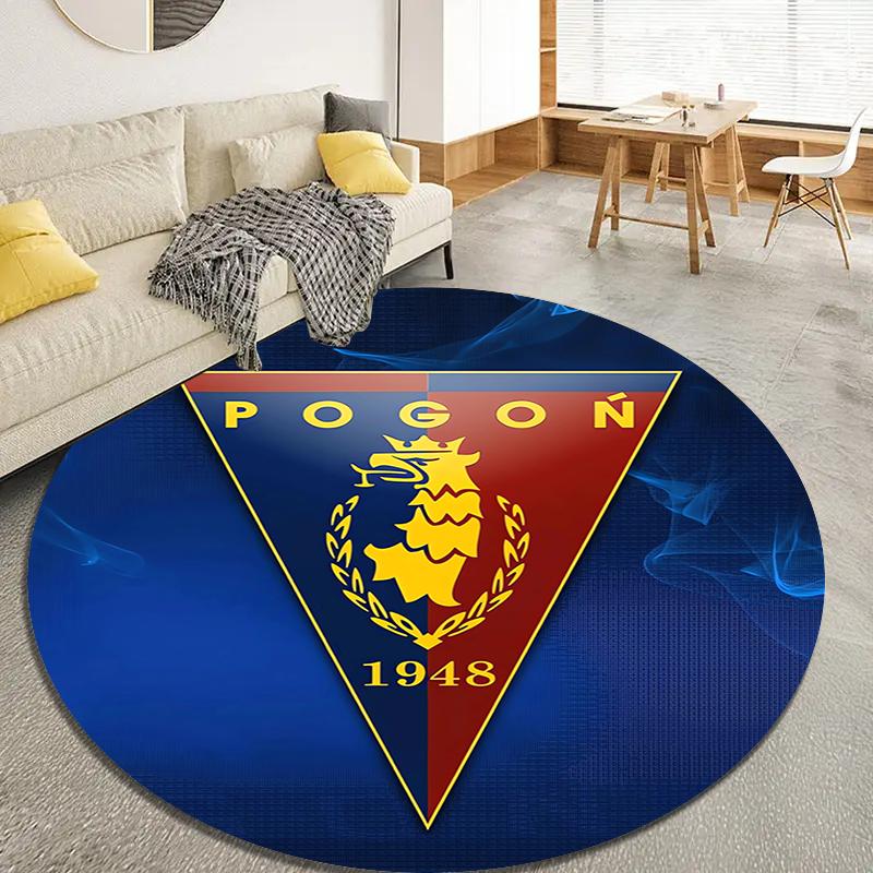 

Mks Pogoń Szczecin Cool Round Area Rug,Carpet Rug for Living Room Bedroom Sofa Playroom Decor,Non-slip Floor Mat Q0026 80cmx80cm
