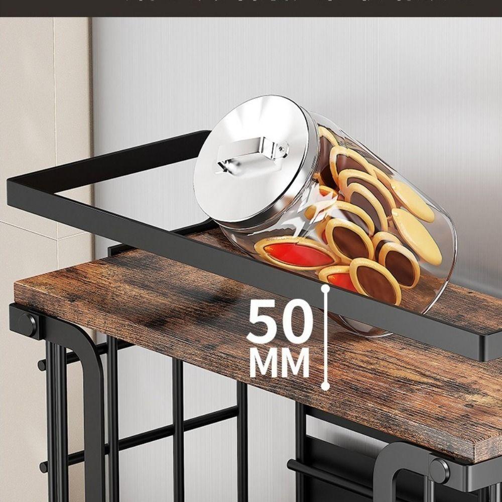 Punch Free Refrigerator Magnetic Shelf Carbon Steel Kitchen Storage Shelves for Kitchen