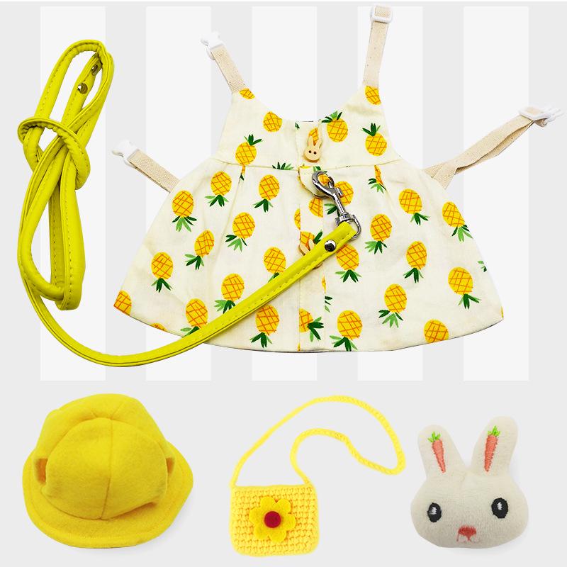 Cute Japanese Korean Style Pet Clothes & Leash for Rabbits and Cats