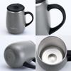 GRANDTIES Premium Vacuum Insulated Mug, 460ml, Available in 19 Colors, with Easy-Open Sliding Lid, Stainless Steel Double-Wall Vacuum Insulation, and