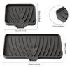Silicone Kitchen Mat Sink Drain Mat Kitchen Cutlery Tray Diversion Type Non-punched Soap Box Bathroom Storage