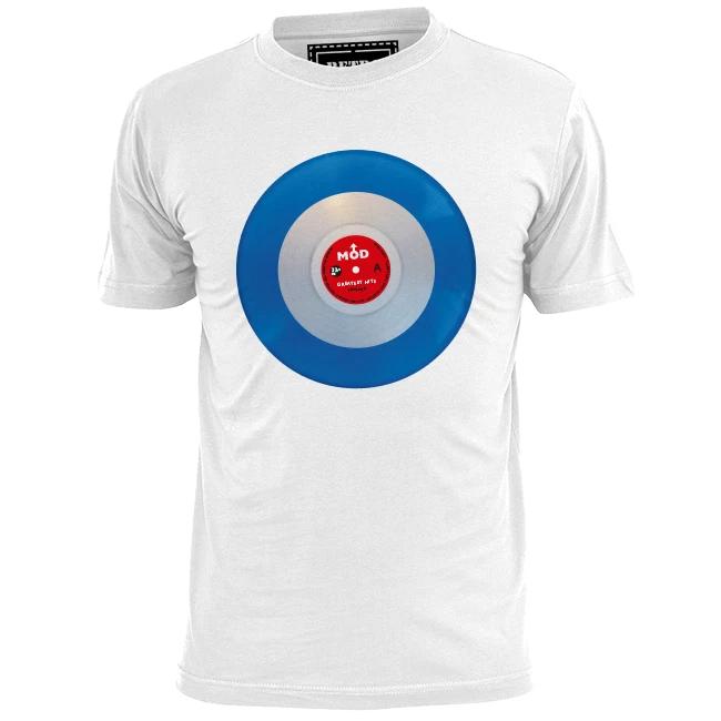 Mens Mod Target LP T shirt Vespa Weller Jam Scooter Boy Girl S