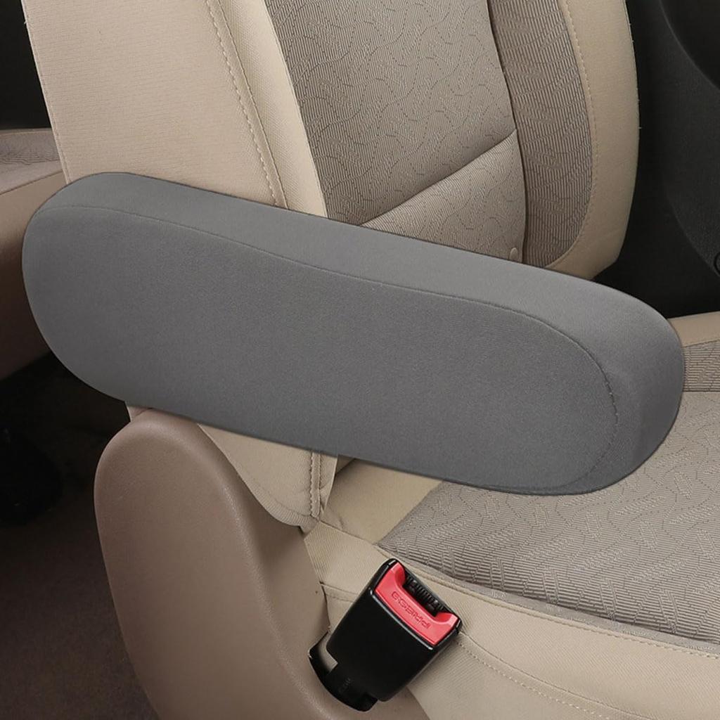 Karonpeln Set aus 2 Auto-Armlehnenbezügen Elastisches Gewebe Auto-Armlehnen-Schutzbezug für