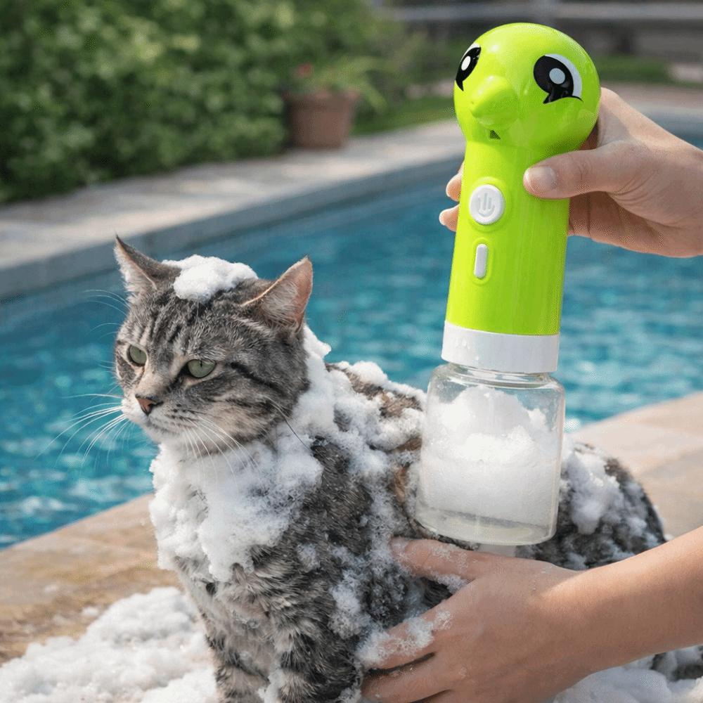 Cartoon Pet Bathing Foaming Machine Clog-Resistant Pet Foam Sprayer  Pet Grooming Cleaning