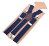 Unisex Adjustable Y-Back Suspenders Elastic 3 Clips Heavy Duty Braces for Pants Trousers