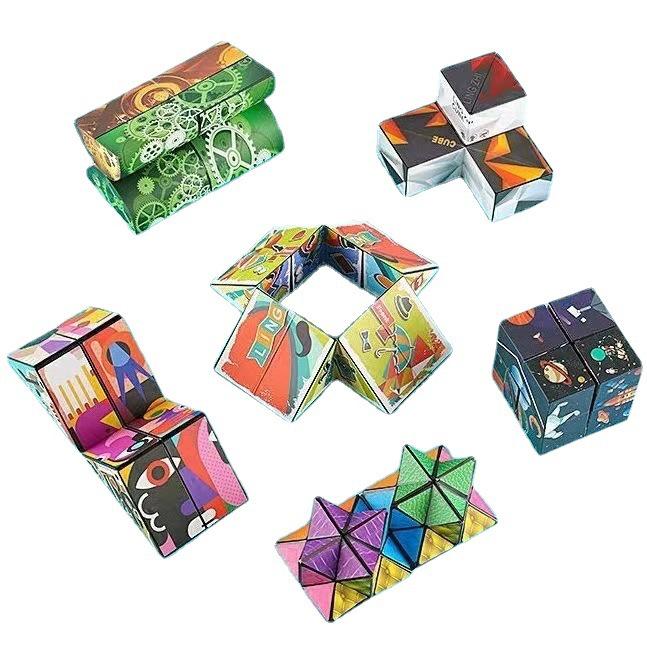 Dynamic 3D Geometric Magic Cube: Children's Educational Toy