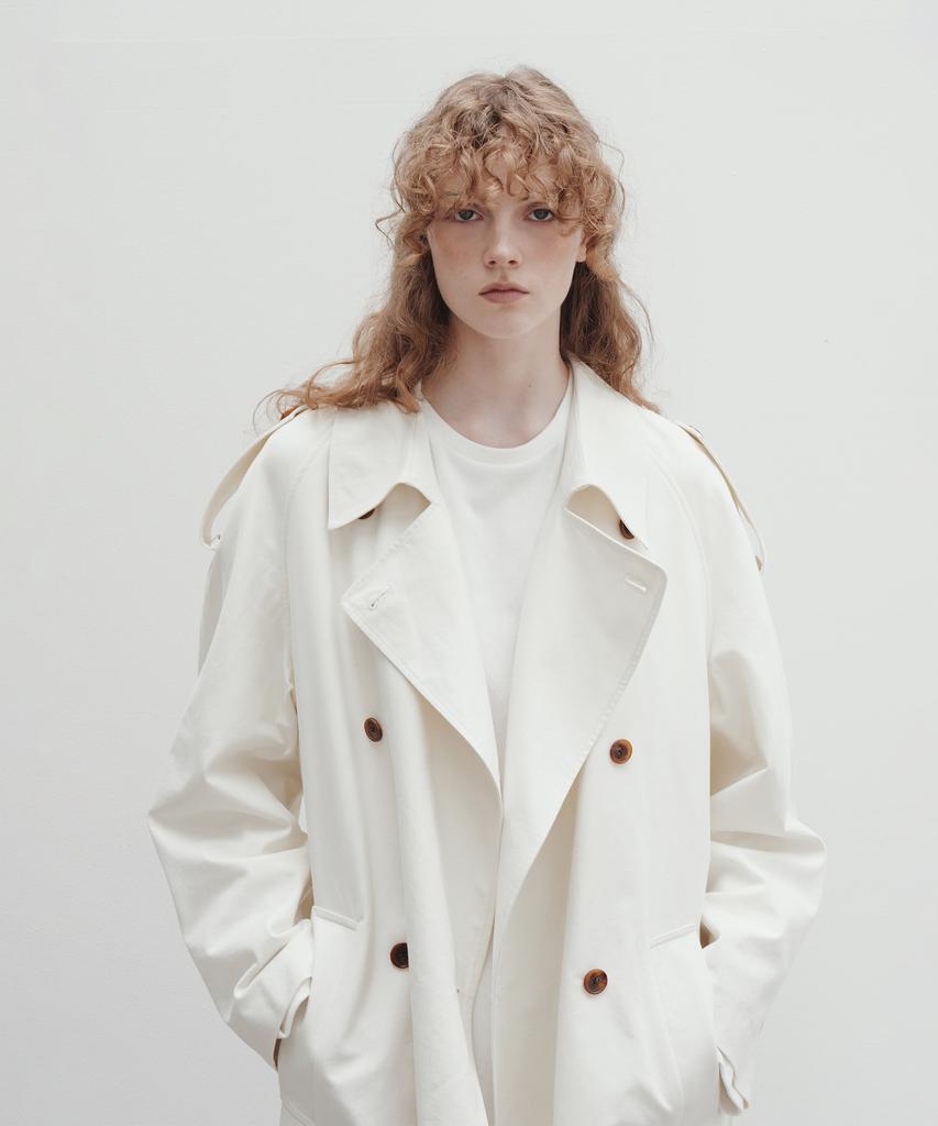 VOEF Roo Trench Coat (Chalk)
